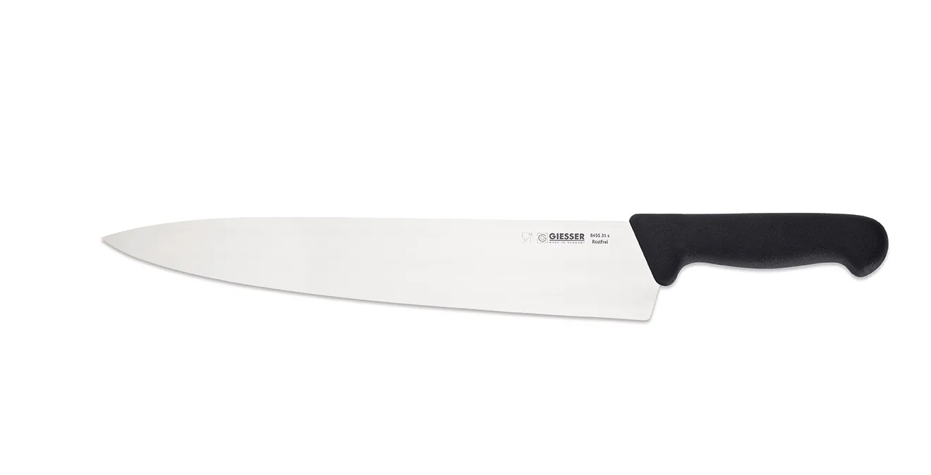 Geisser kockkniv 31 cm, Svart Giesser