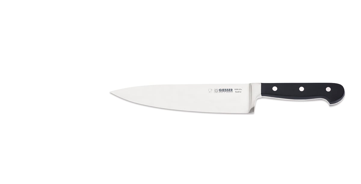 Giesser Geisser kockkniv-allround 20 cm Svart | Skandinavisk Design | Kockknivar | Svart