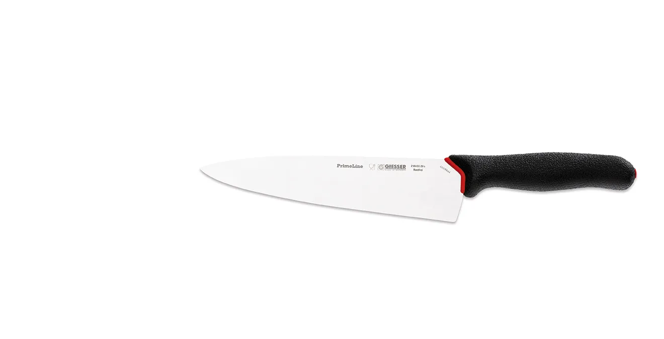 PrimeLine kockkniv 20 cm, Svart Giesser