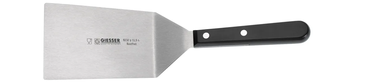 Giesser Stekspade/spatel 14 cm Rostfritt stål-svart