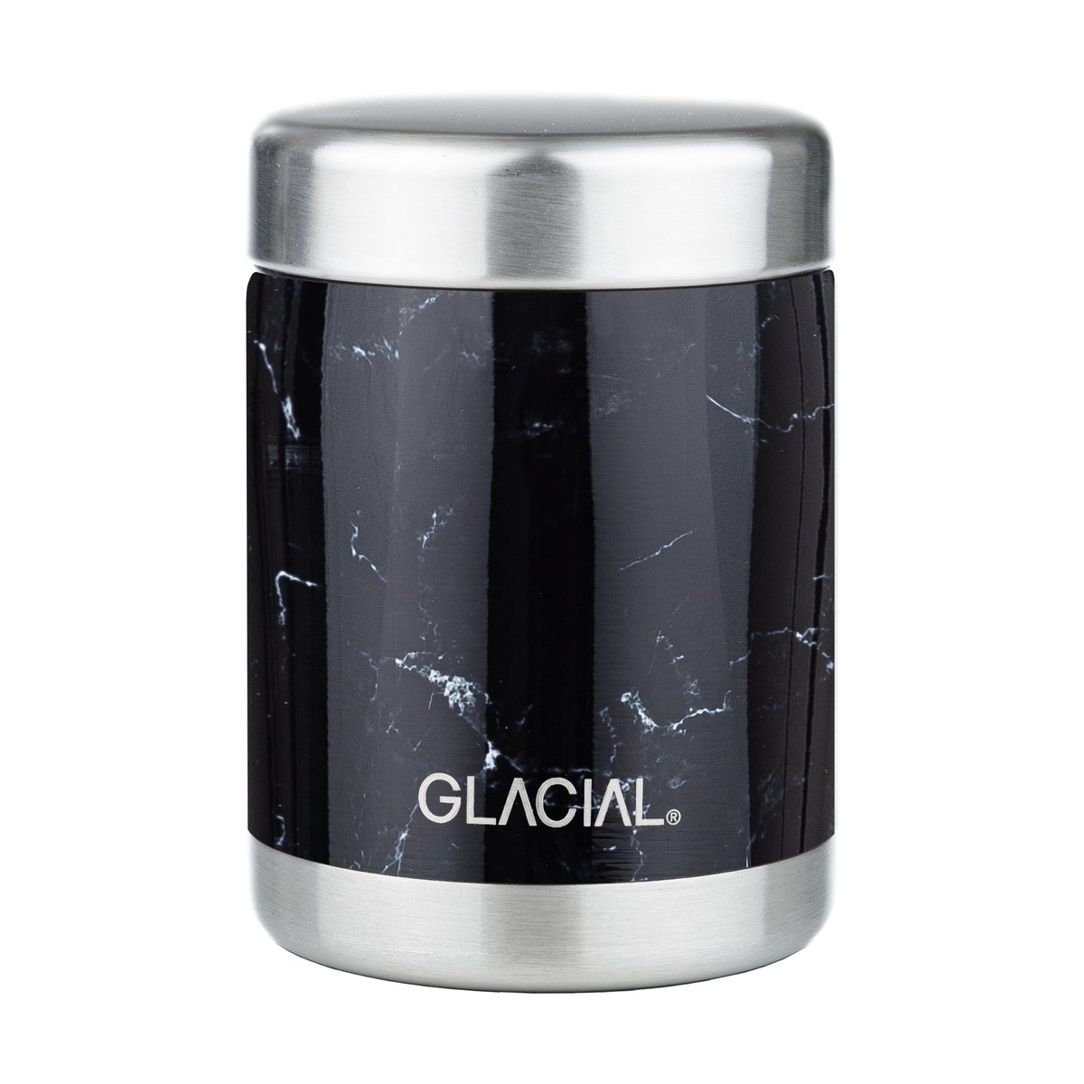 Glacial mattermos 350 ml Black marble | Skandinavisk Design | Termosar | Svart