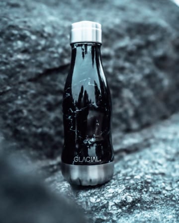 Glacial vattenflaska 280 ml - Black marble - Glacial