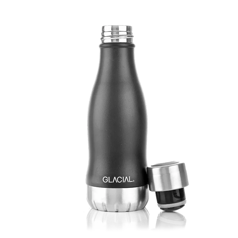 Glacial vattenflaska 280 ml, Matte black Glacial