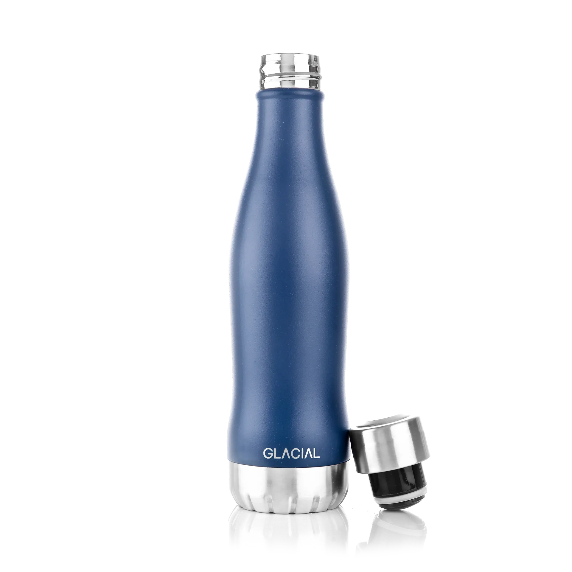 Glacial vattenflaska 400 ml, Matte navy Glacial