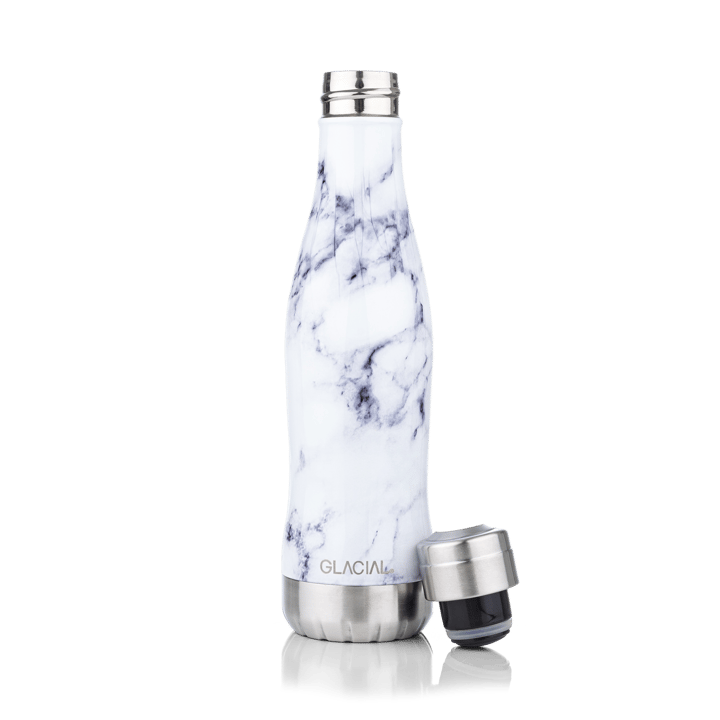 Glacial vattenflaska 400 ml - White marble - Glacial