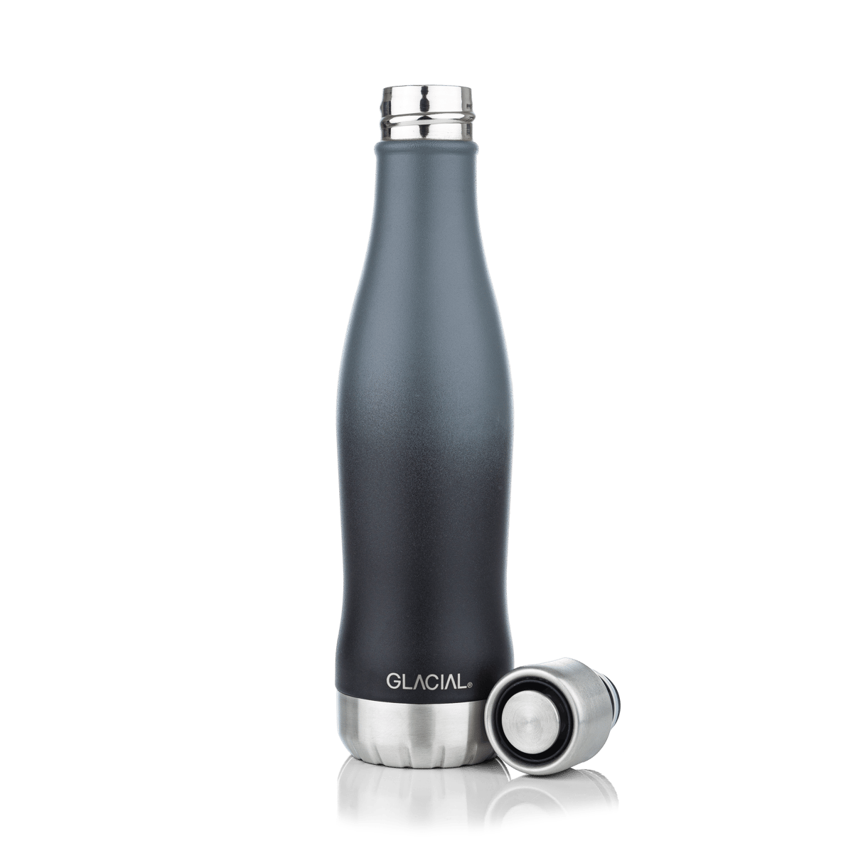 Glacial vattenflaska active 400 ml Gray fade | Skandinavisk Design | Termosar | Grå