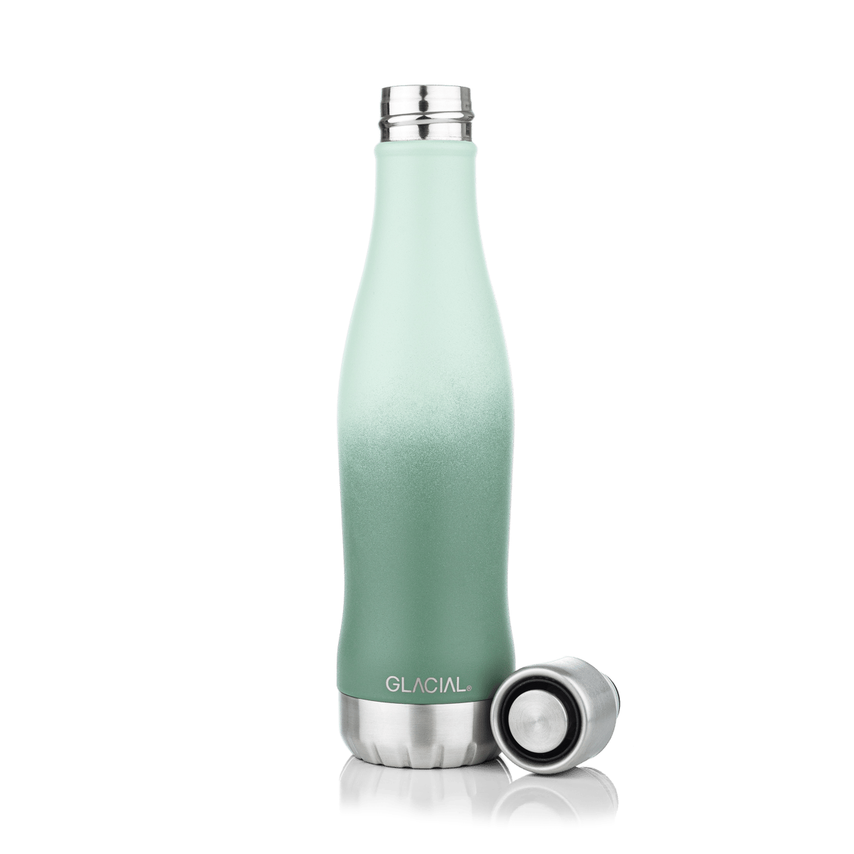 Glacial vattenflaska active 400 ml Green fade | Skandinavisk Design | Termosar | Grön
