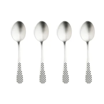 Classic kaffesked - Rostfritt stål, 12,5 cm, 4-pack - Global