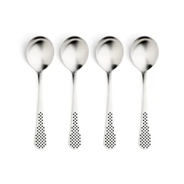 Classic soppsked - Rostfritt stål, 18,4 cm, 4-pack - Global