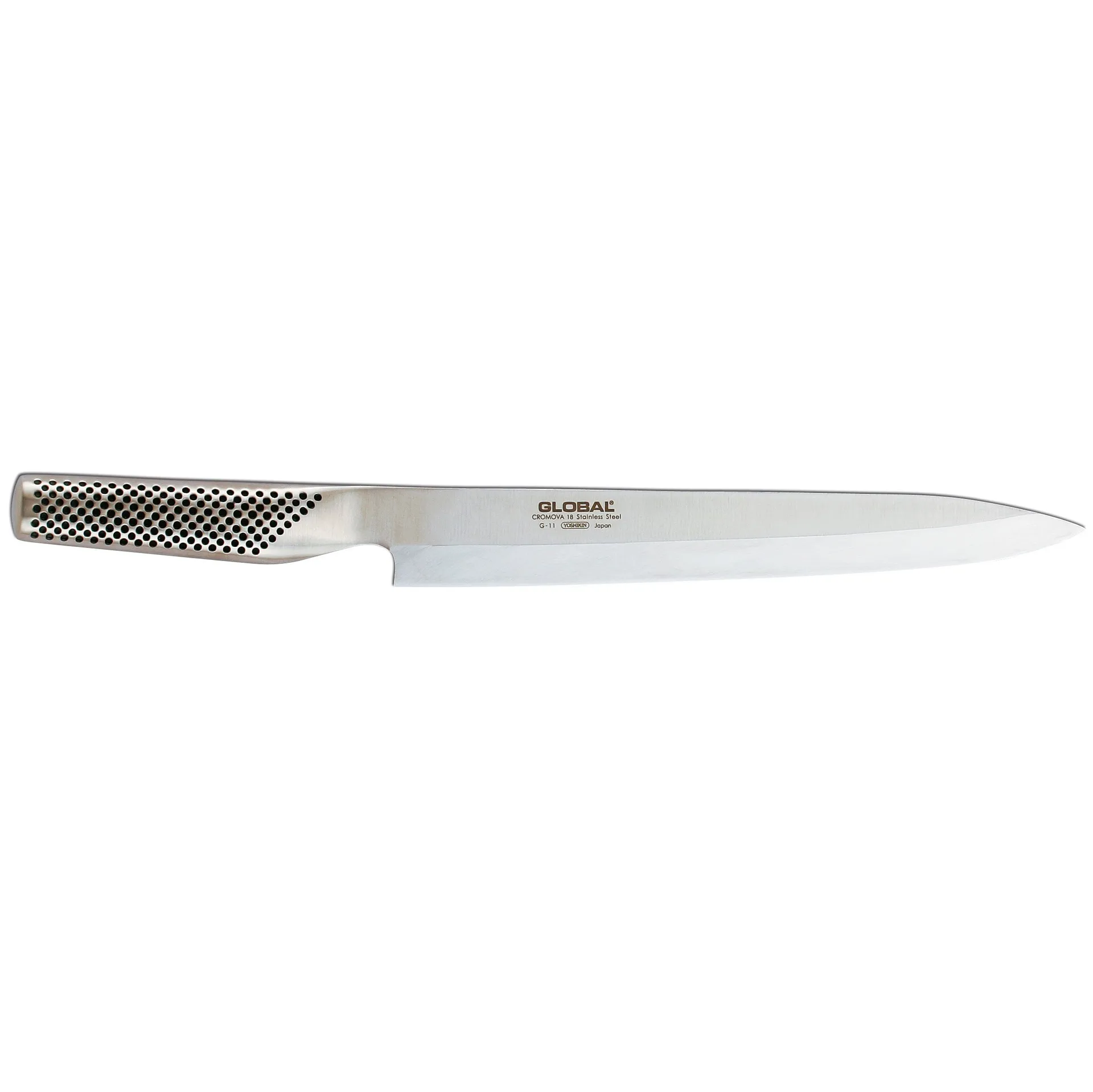 Global G-11 sashimikniv 25 cm spetsig, Rostfritt stål Global