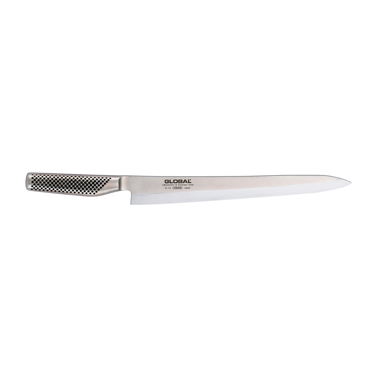 Global G-14 Sashimikniv 30 cm rostfritt stål | Skandinavisk Design | Filéknivar | Grå