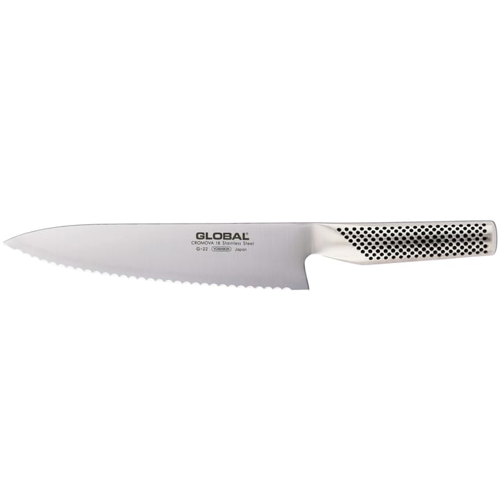 Global G-22R brödkniv 20 cm tandad - Rostfritt stål - Global