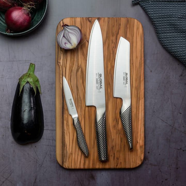 Global G-2538 knivset, 3 knivar, Rostfritt stål Global