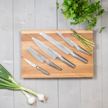 Global G-2951138R knivset, 5 knivar - rostfritt stål - Global
