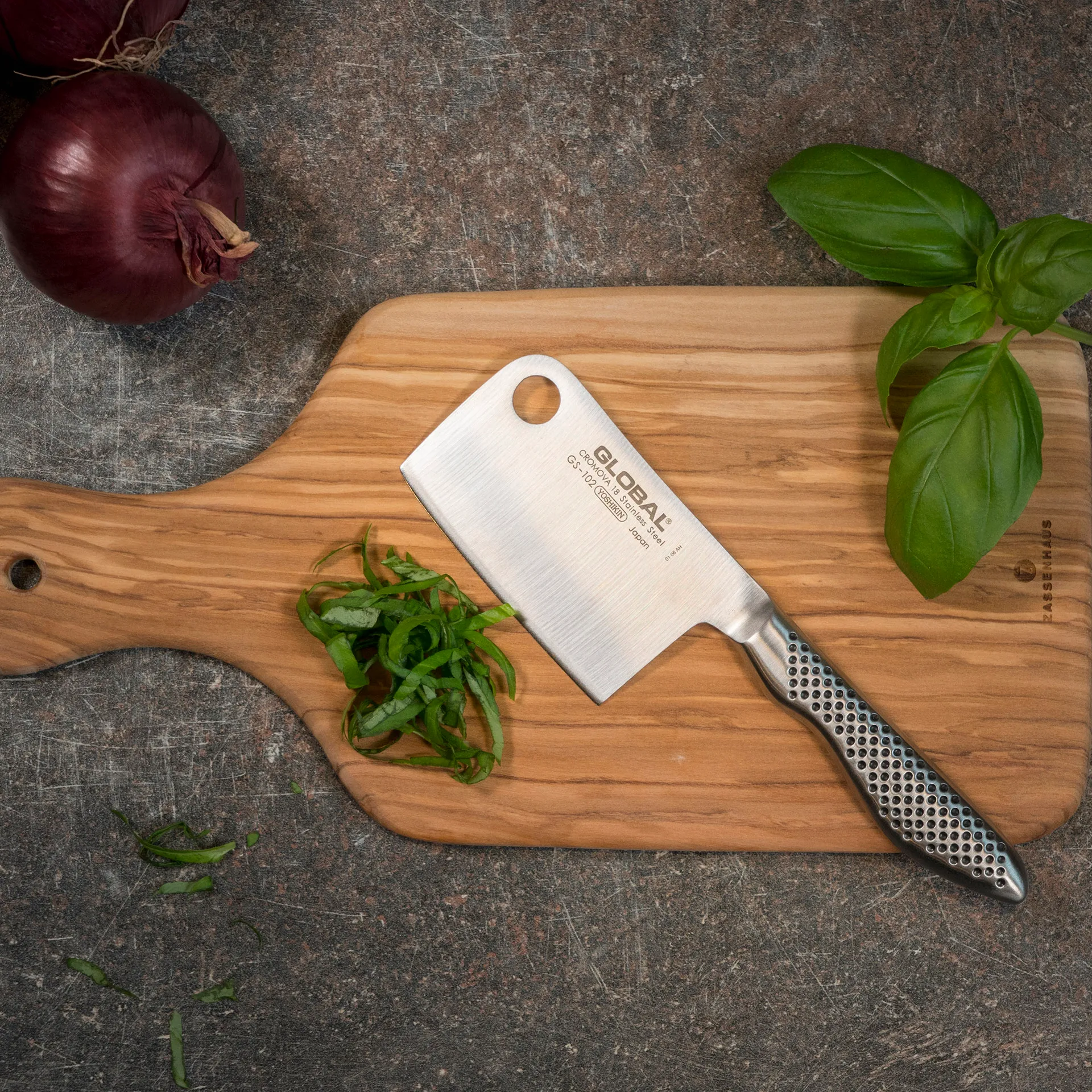 Global GS-102 minihacka 8 cm, Rostfritt stål Global