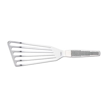 Global GS-27 Stekspade perforerad vinklad 27 cm - rostfritt stål - Global