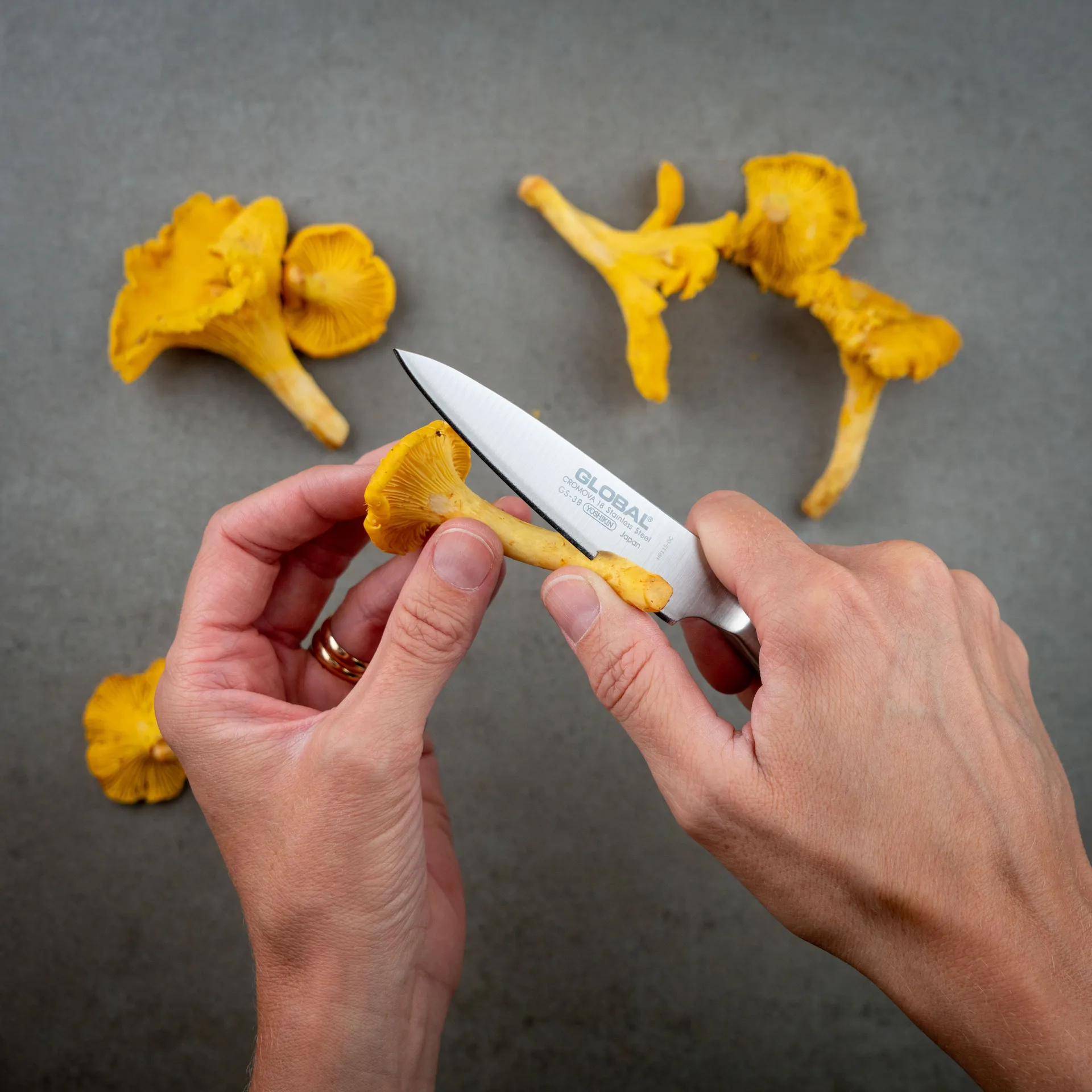 Global GS-38 skalkniv 9 cm, Rostfritt stål Global