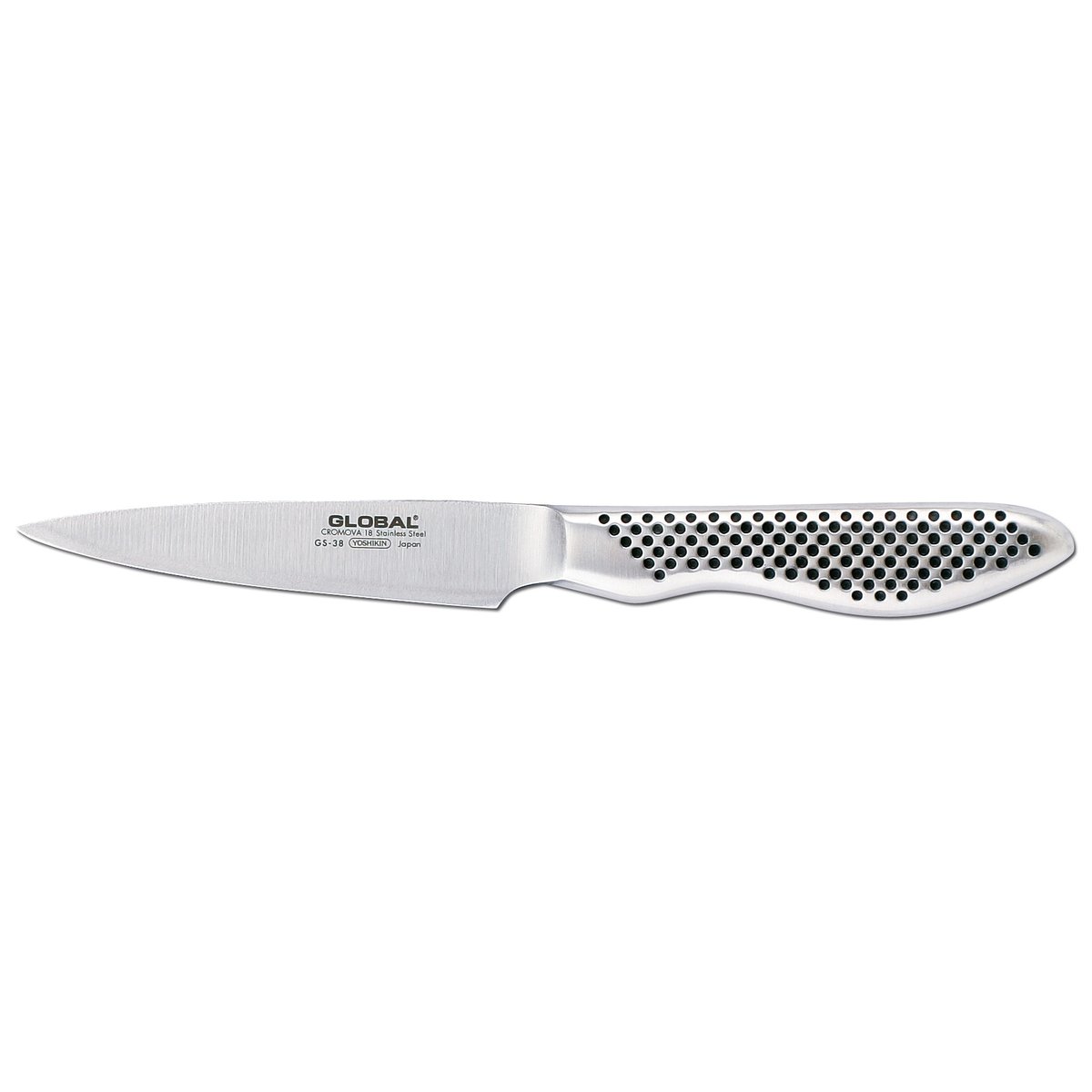 Global GS-38 skalkniv 9 cm Rostfritt stål | Skandinavisk Design | Skalknivar | Silverfärgad
