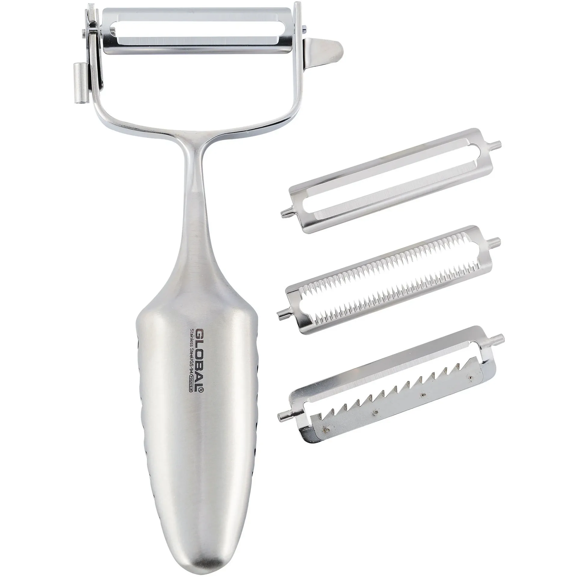 Global GS-94 skalare T-modell med 3 utbytbara blad, Rostfritt stål Global