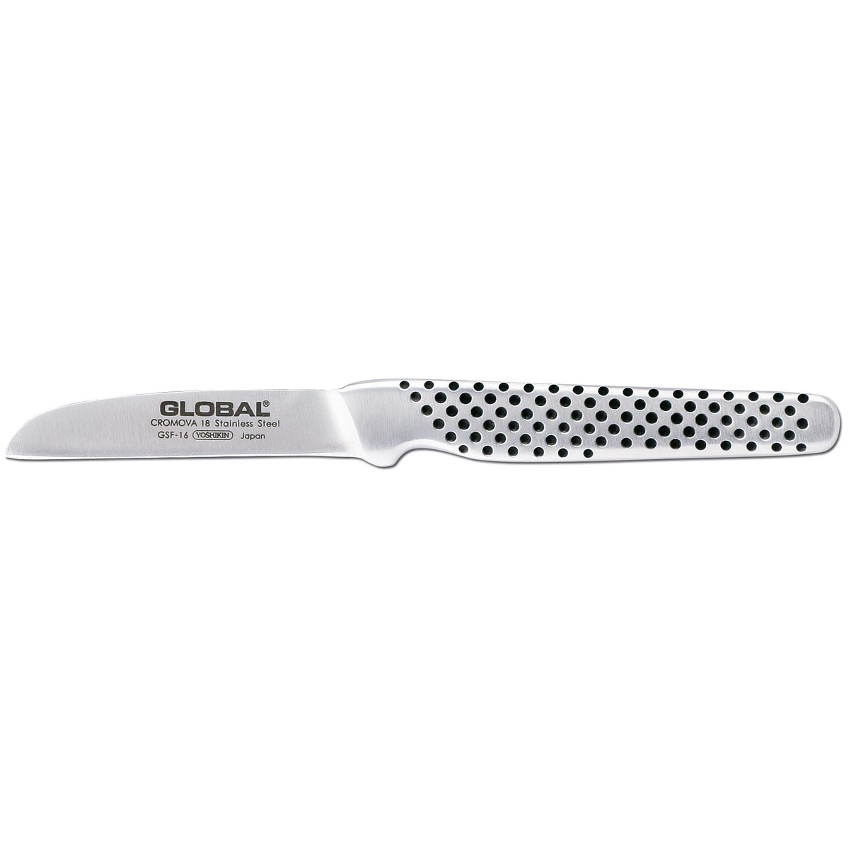 Global GSF-16 skalkniv 6 cm rak rostfritt stål | Skandinavisk Design | Skalknivar | Silverfärgad