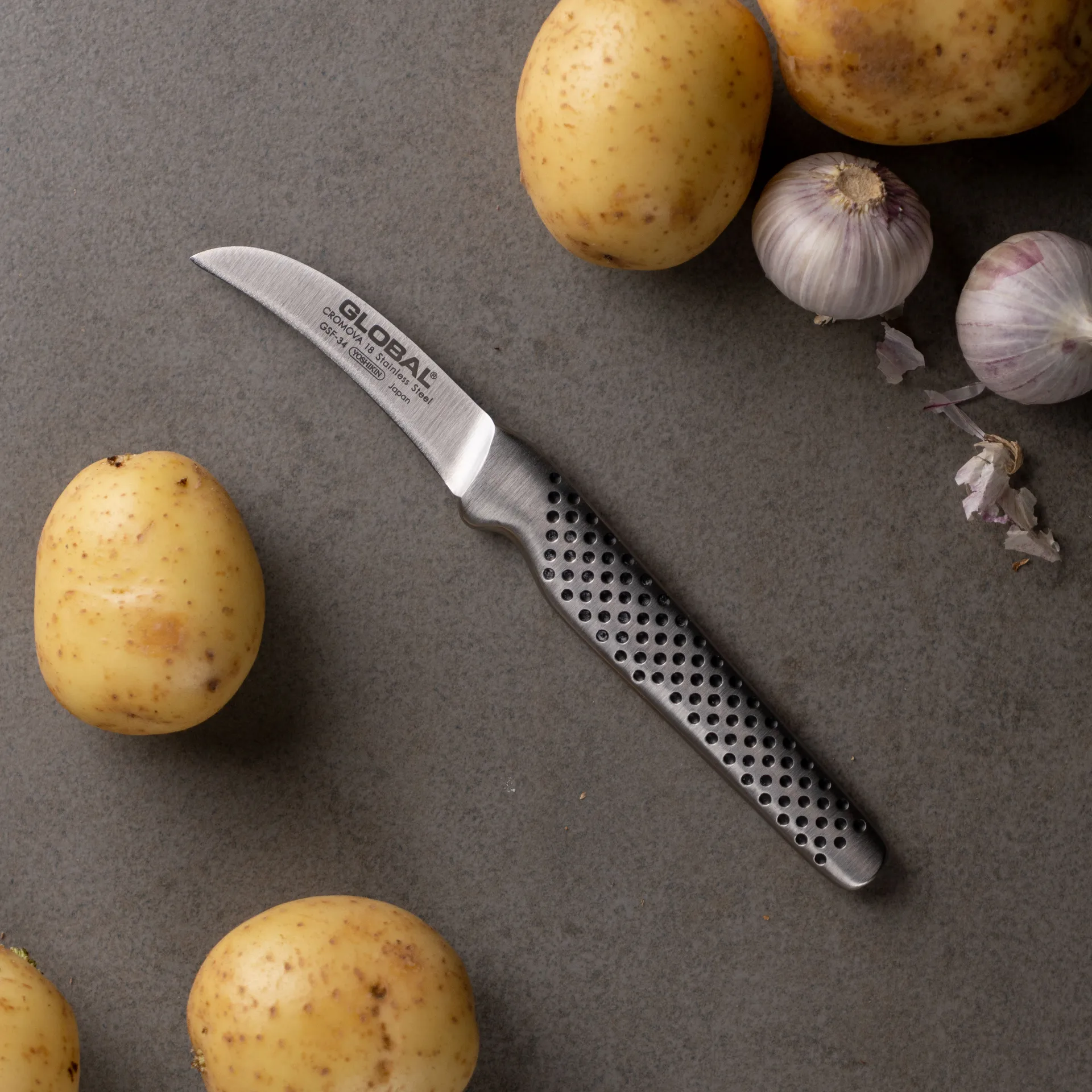 Global GSF-34 Tournierkniv 5 cm tyngre handtag, Rostfritt stål Global