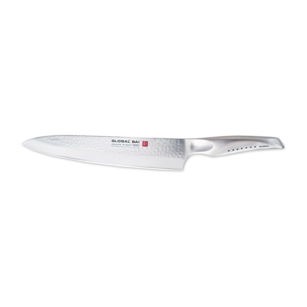 Global SAI-06 Kockkniv 25 cm Rostfritt stål | Skandinavisk Design | Kockknivar | Grå