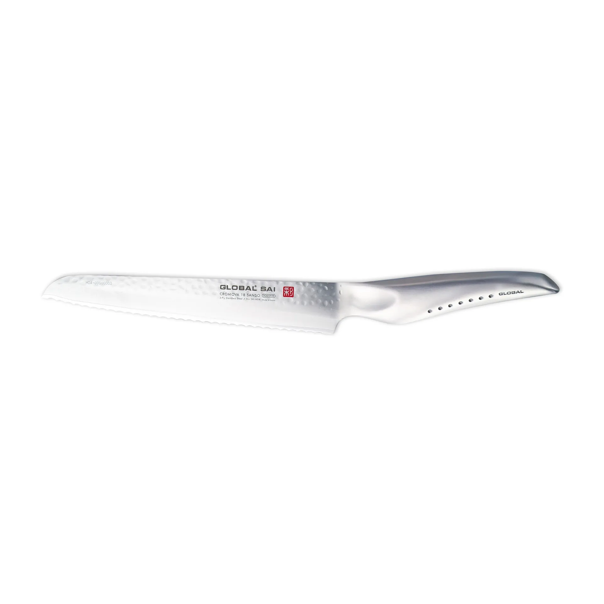 Global SAI-M04 Brödkniv 17 cm, Rostfritt stål Global