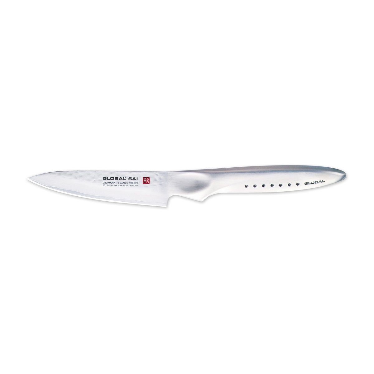Global SAI-S02 Skalkniv 10 cm rostfritt stål | Skandinavisk Design | Skalknivar | Grå