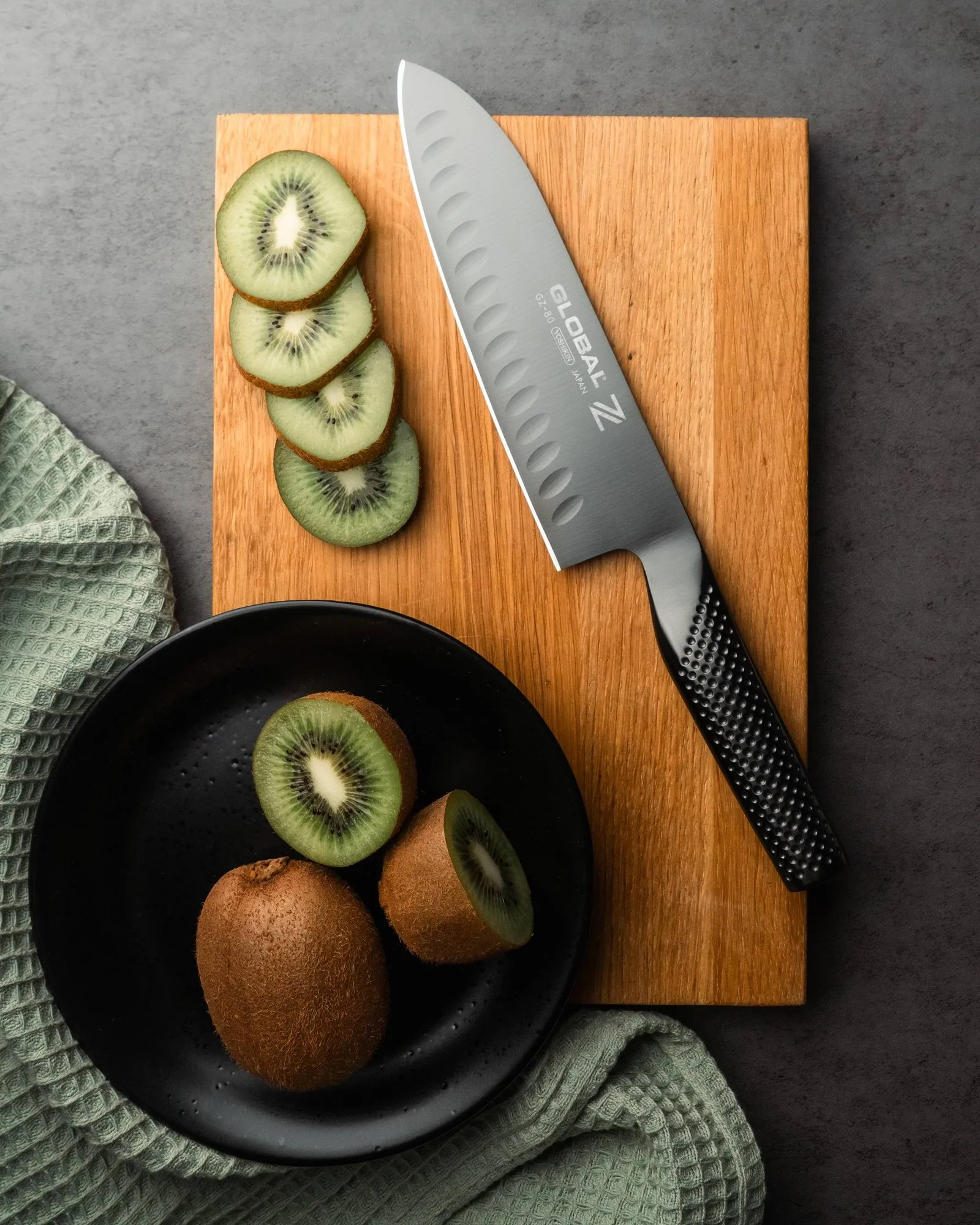 Global Z santokukniv, Olivslipad, DLC Global