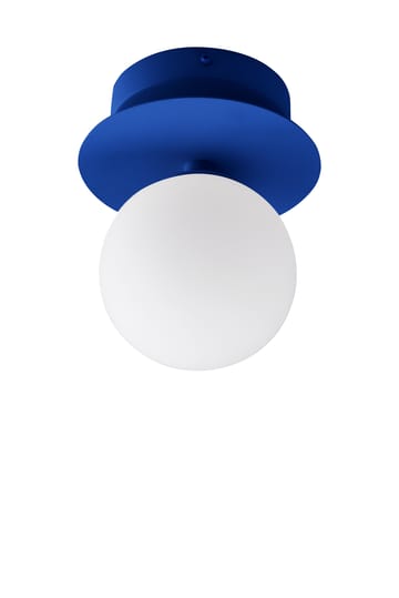 Art Deco IP44 vägglampa/plafond - Blå-vit - Globen Lighting