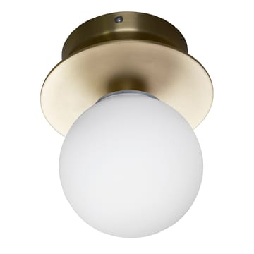 Art Deco IP44 vägglampa/plafond - Borstad mässing - Globen Lighting