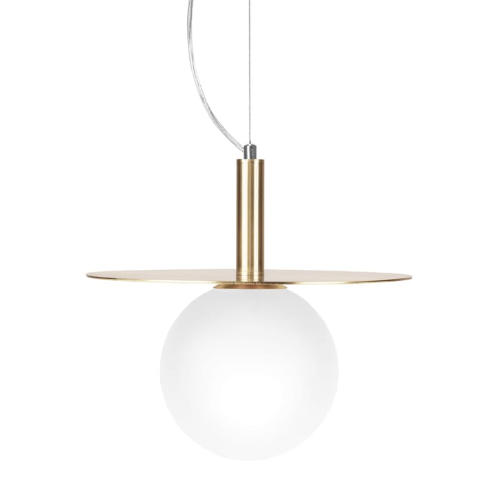 Art Deco taklampa - Mässing-opalglas - Globen Lighting
