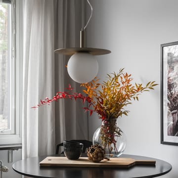 Art Deco taklampa - Mässing-opalglas - Globen Lighting
