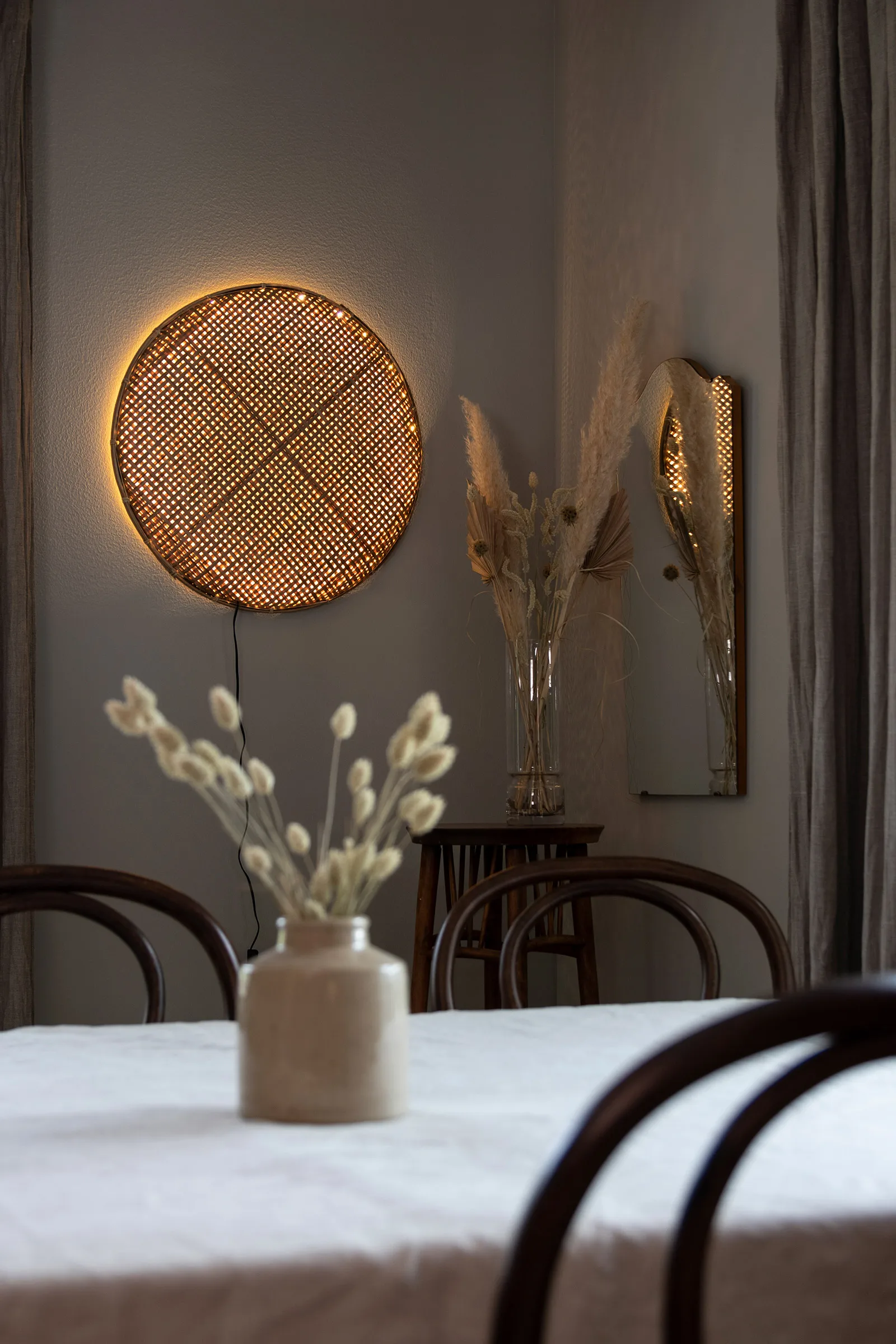 Aruba vägglampa Ø50 cm, Brun Globen Lighting