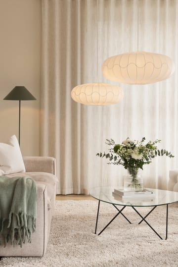 Bladverk lampskärm Ø50 cm - Vit - Globen Lighting