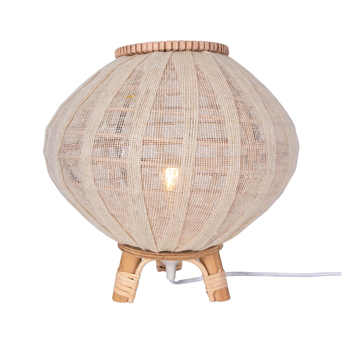 Globen Lighting Borneo bordslampa Ø30 cm Natur