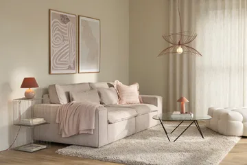 Castello 24 bordslampa - Dimrosa marmor - Globen Lighting