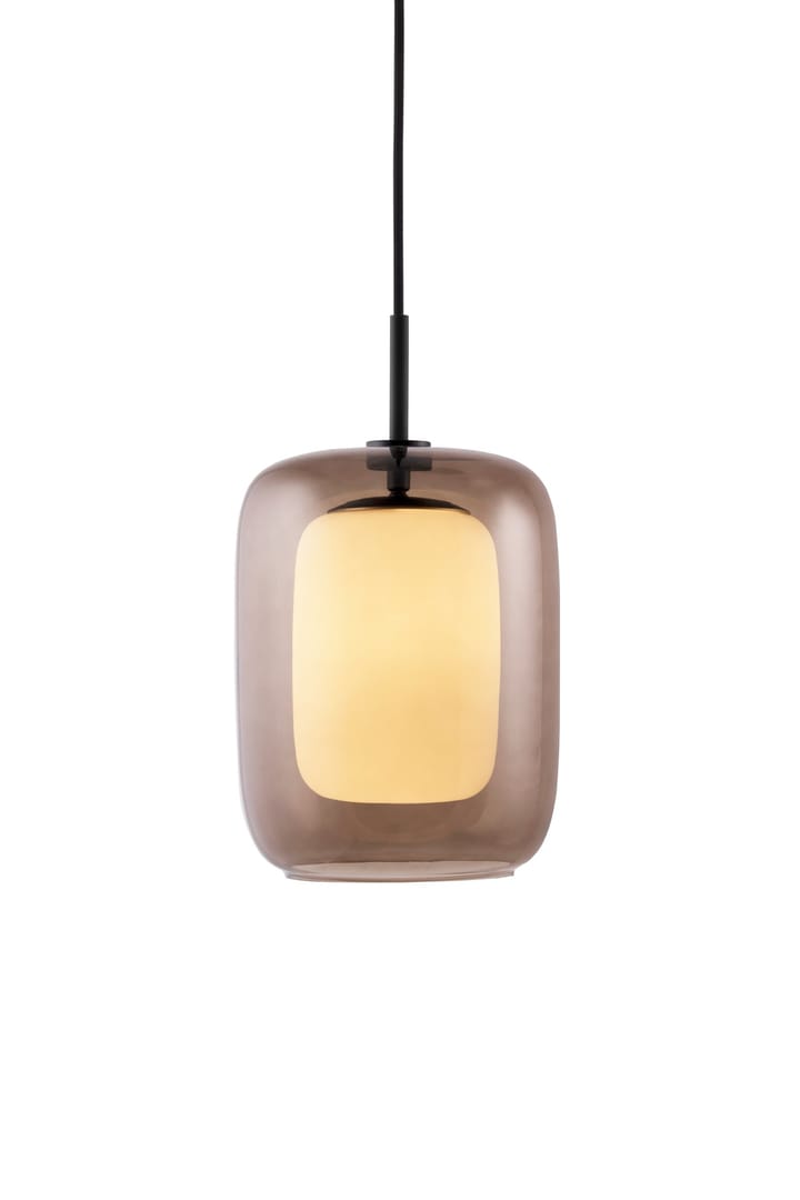 Cuboza pendel Ø20 cm, Brun-vit Globen Lighting