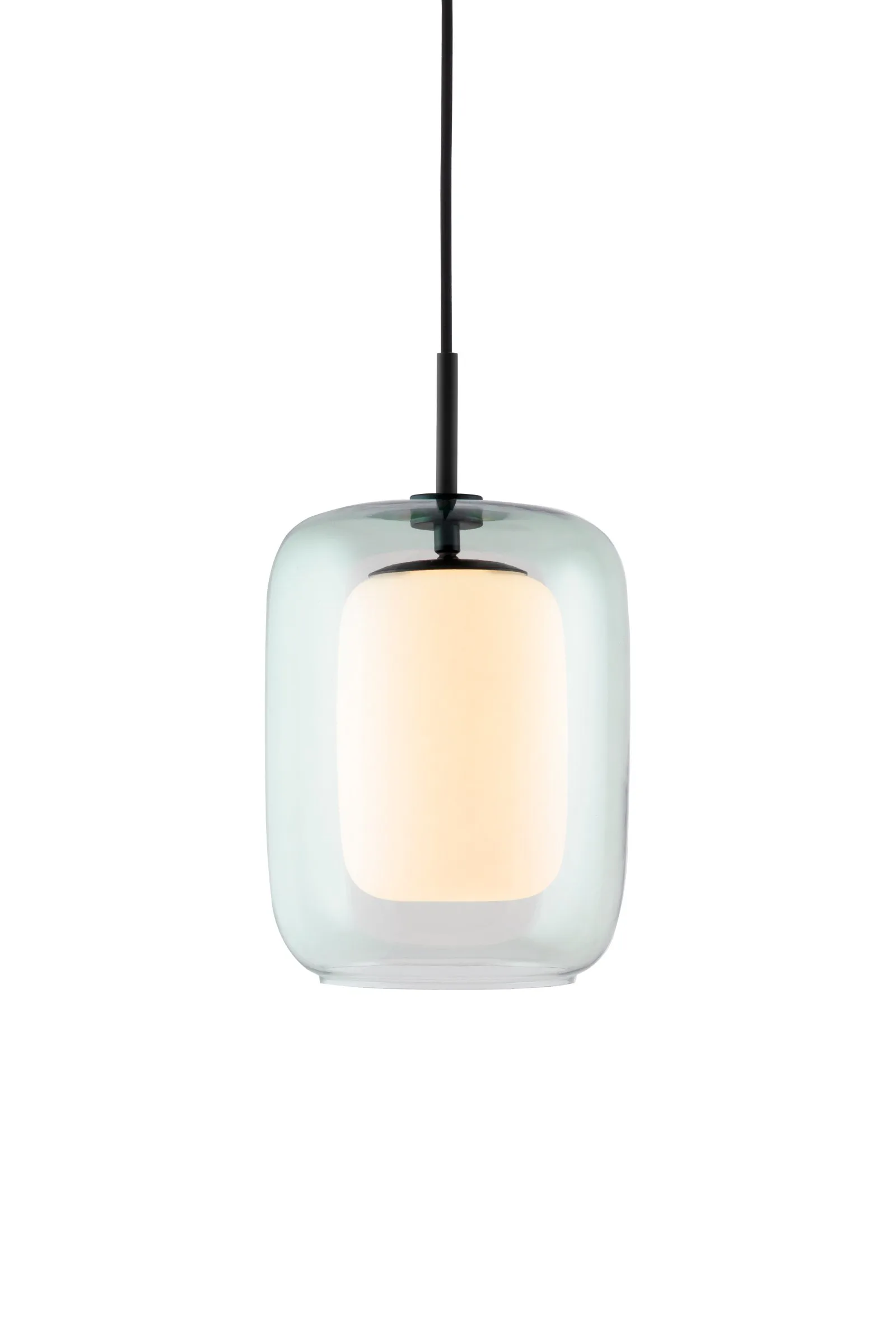 Cuboza pendel Ø20 cm, Grön-vit Globen Lighting