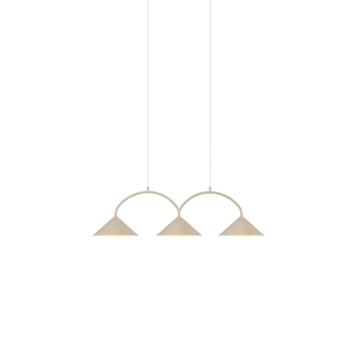 Globen Lighting Curve pendel 3 Beige
