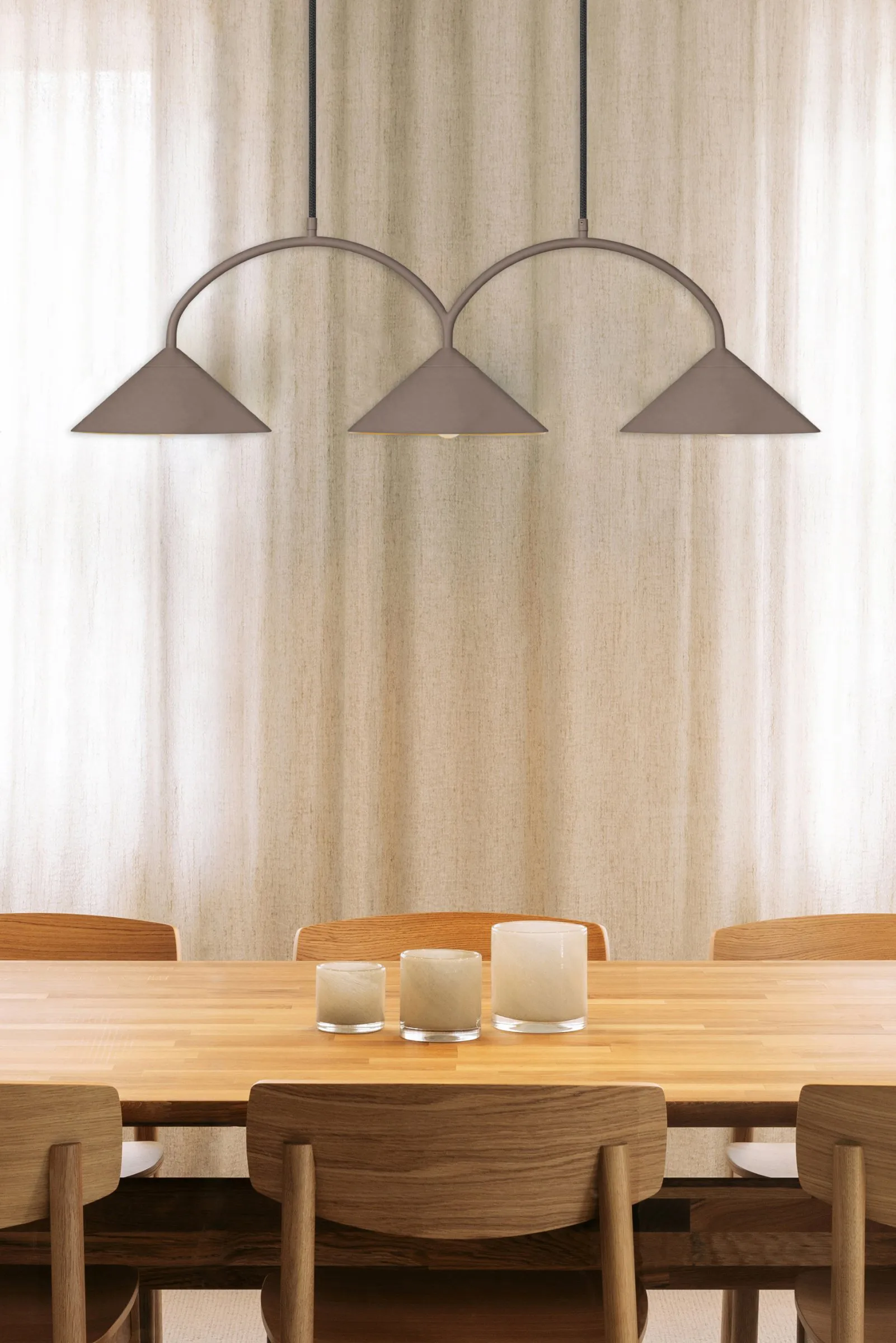 Curve pendel 3, Mocha Globen Lighting