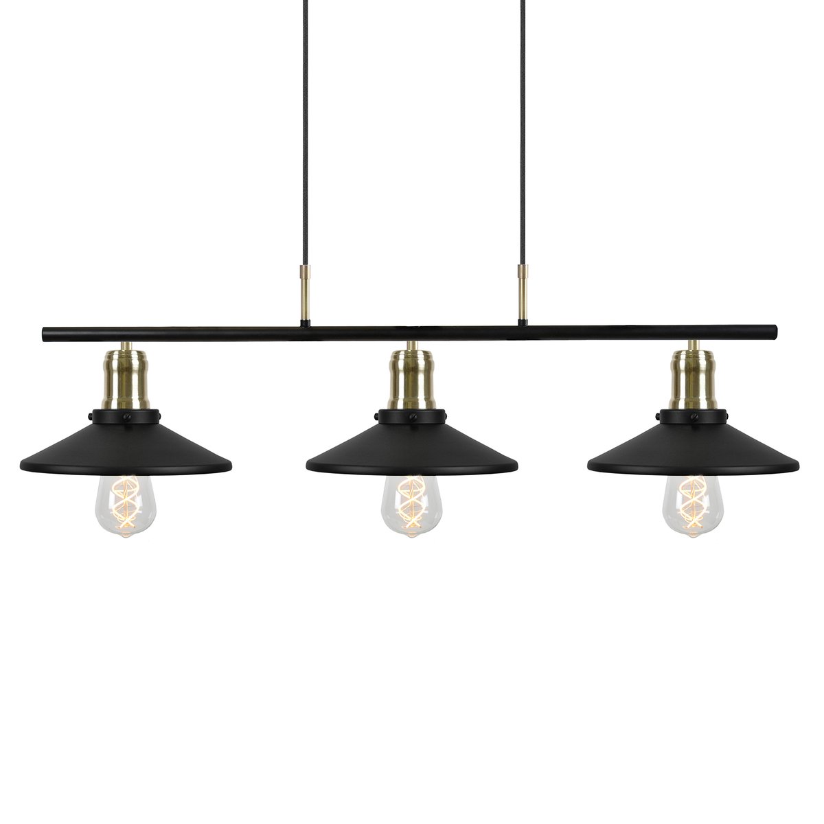 Globen Lighting Disc pendel 3 Svart | Skandinavisk Design | Bordslampor | Svart