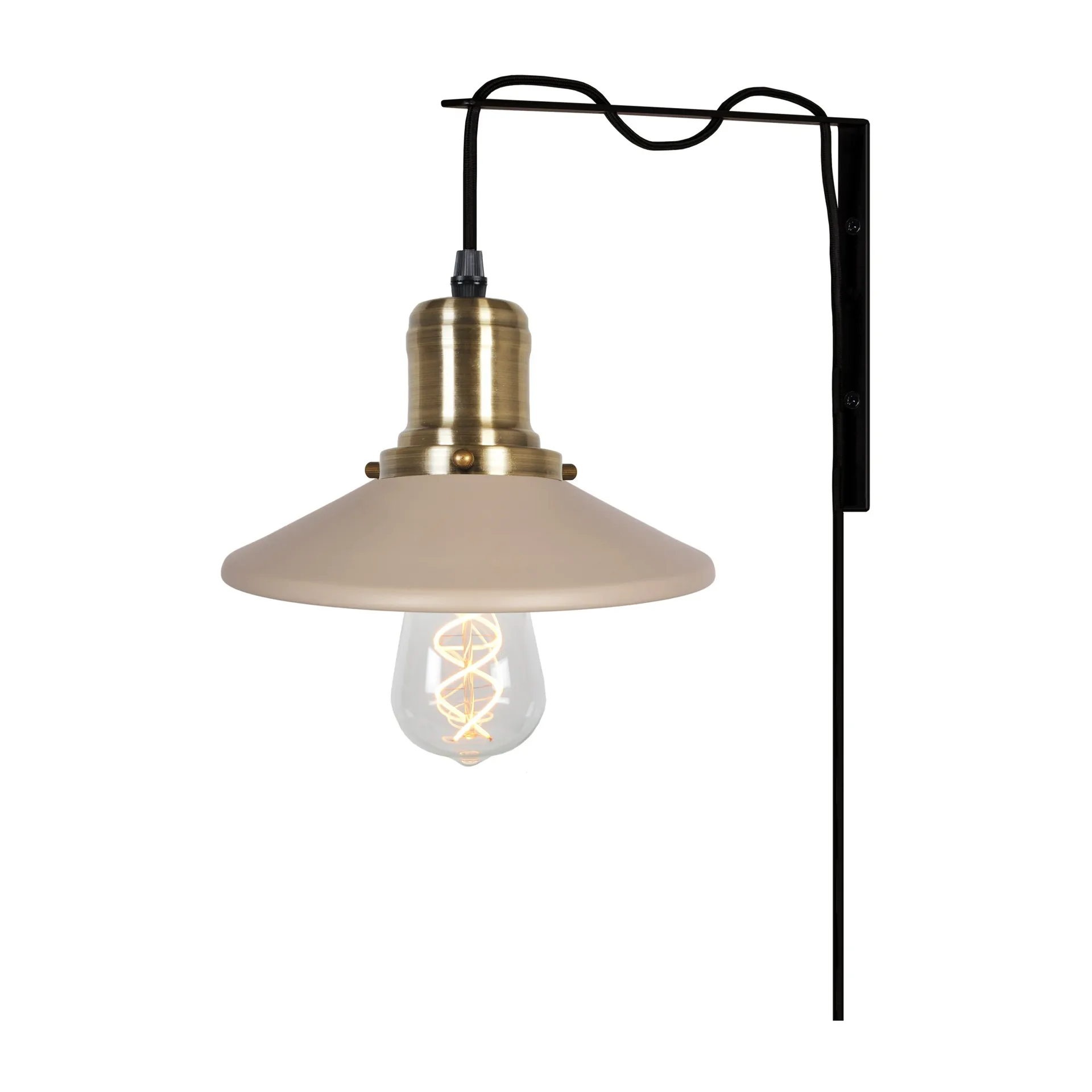 Disc vägglampa, Beige Globen Lighting