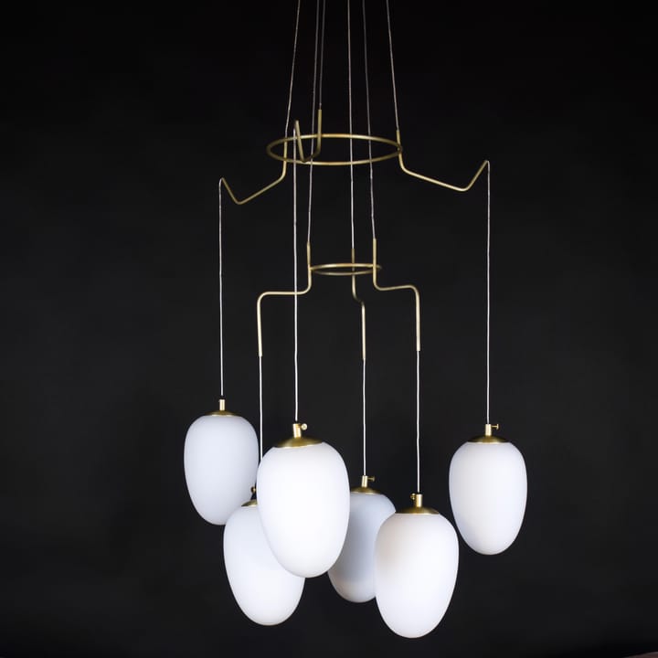 Divine 6 taklampa - mässing - Globen Lighting