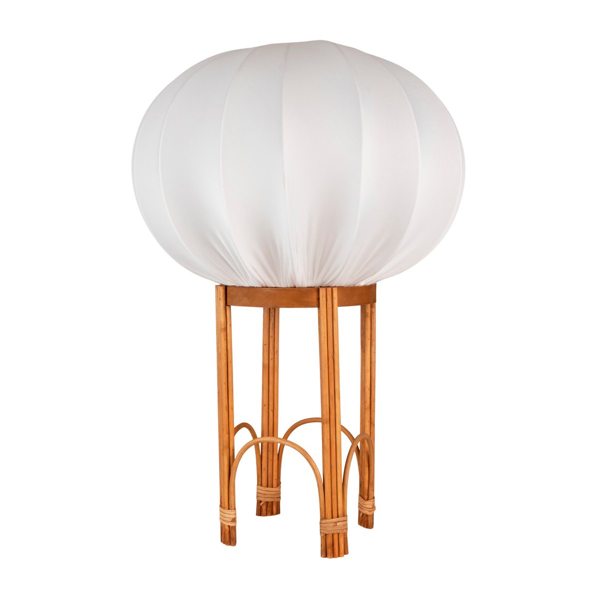 Globen Lighting Fiji golvlampa 45 cm Natur | Skandinavisk Design | Golvlampor | Vit