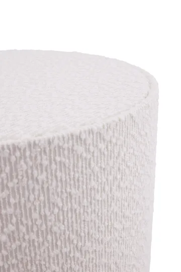 Florian golvlampa - Vit bouclé/beige, Ø30x80 cm - Globen Lighting