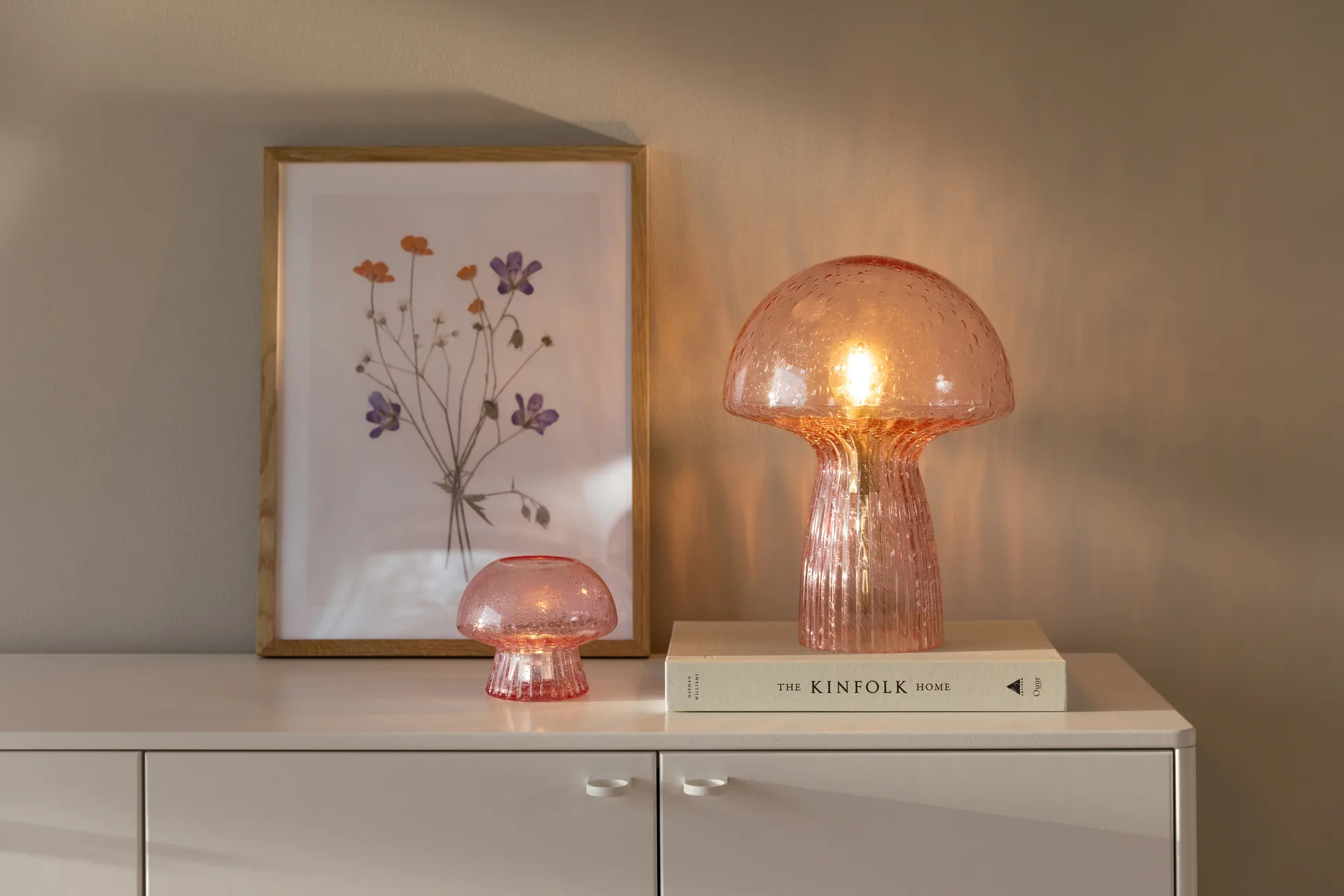 Fungo 12 värmeljushållare Special Edition, Rosa Globen Lighting