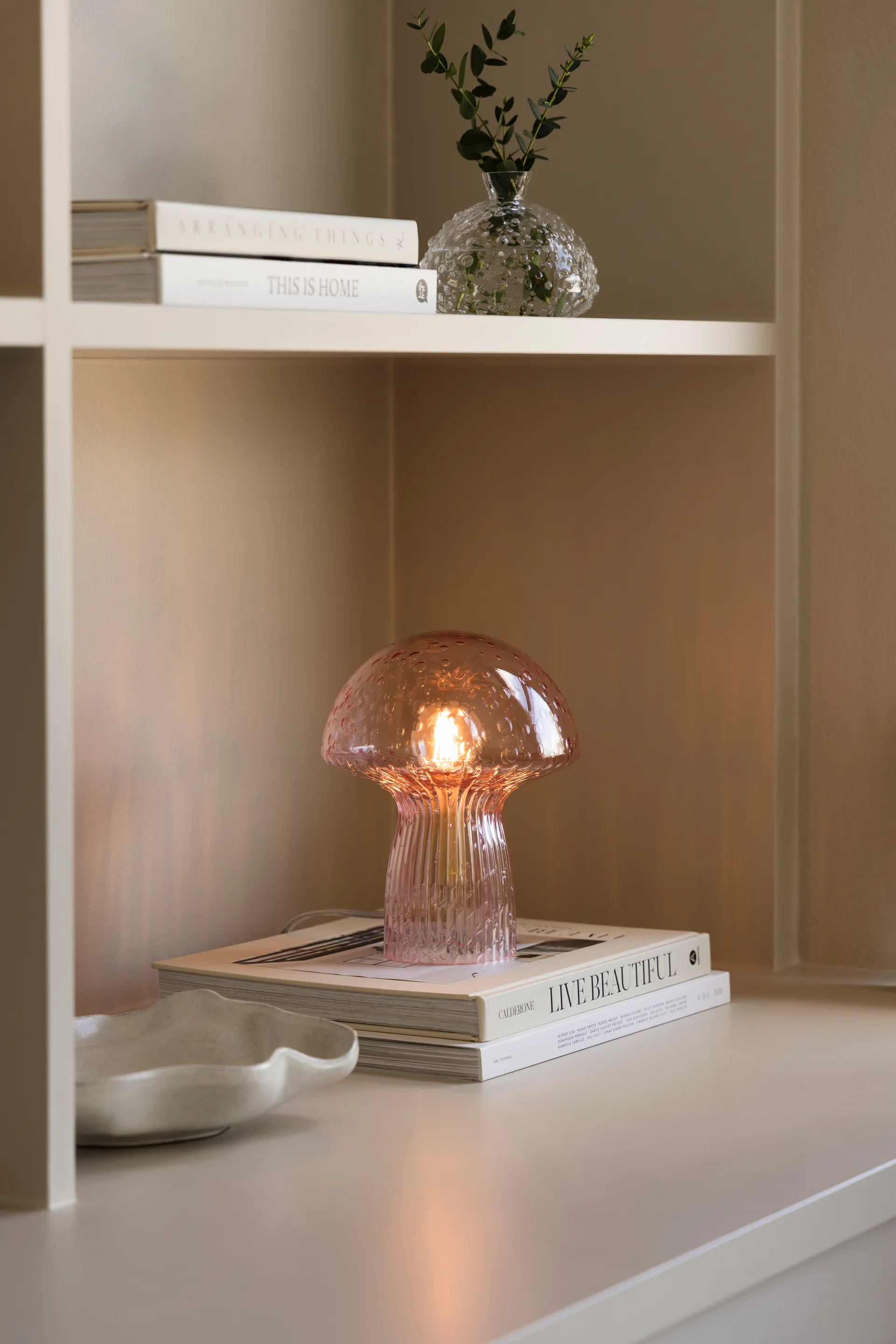 Fungo bordslampa Special Edition Rosa, Ø16 cm, H:20 cm Globen Lighting