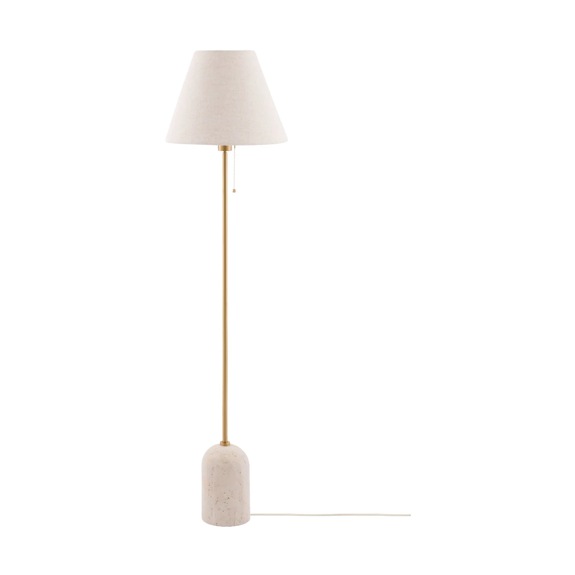 Gino golvlampa, Beige travertine Globen Lighting