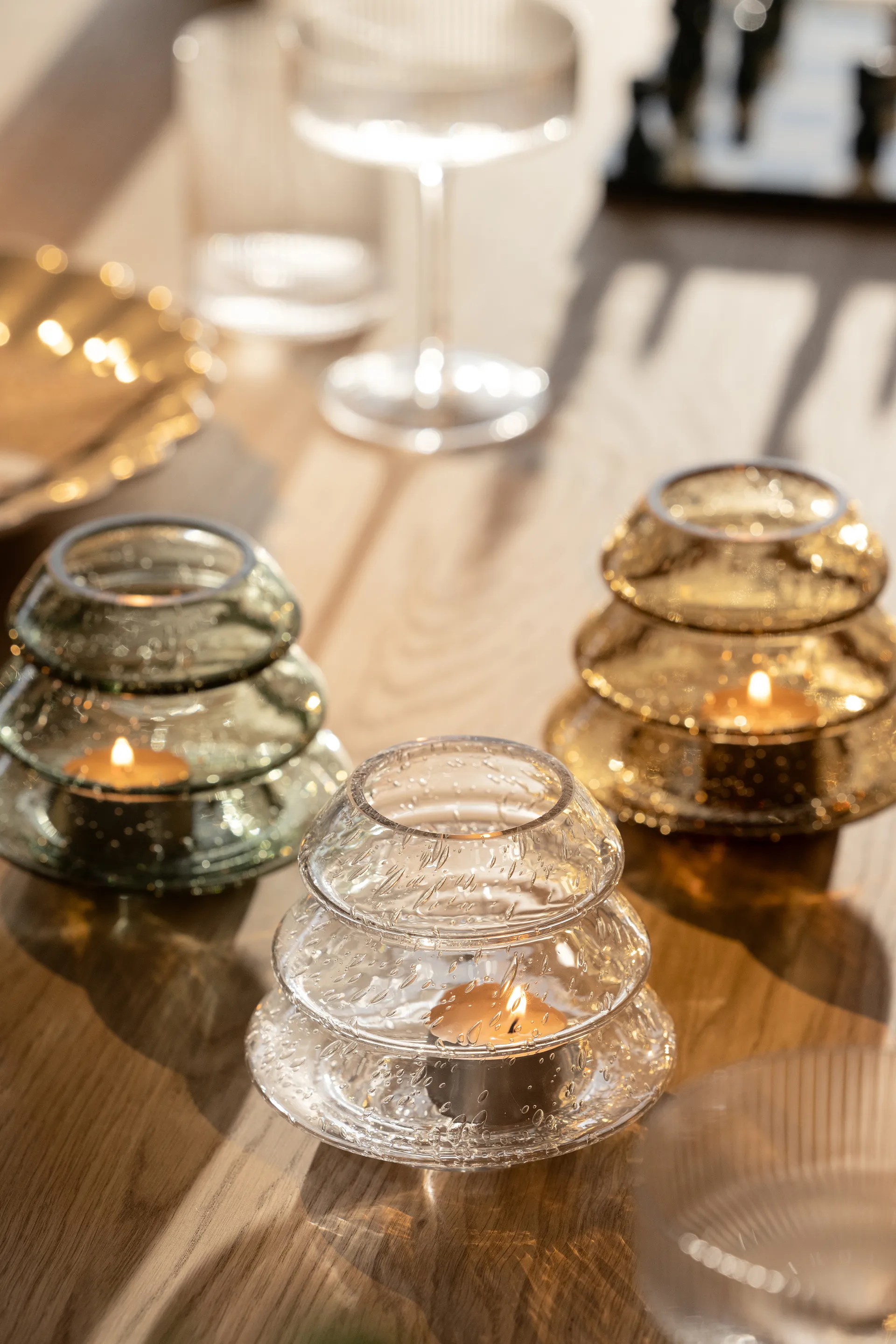 Gran 12 värmeljushållare, Klar Globen Lighting